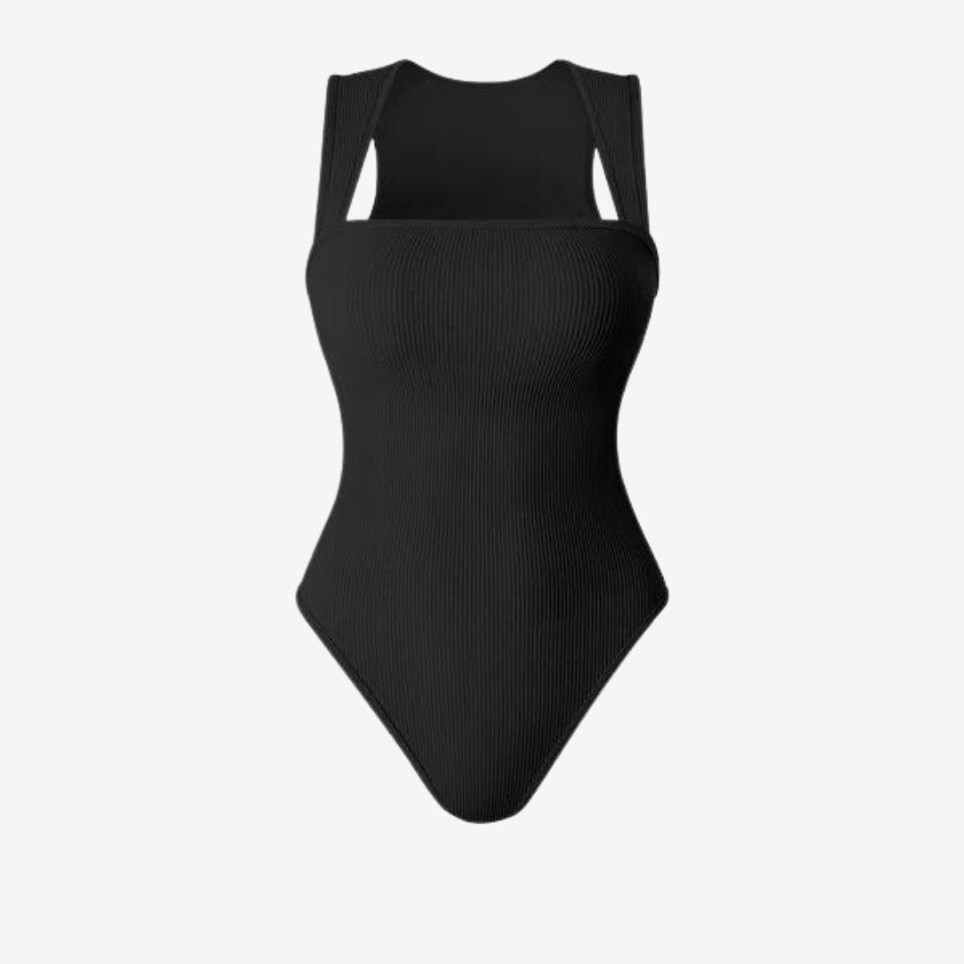 Bodysuit mit eckigem Ausschnitt