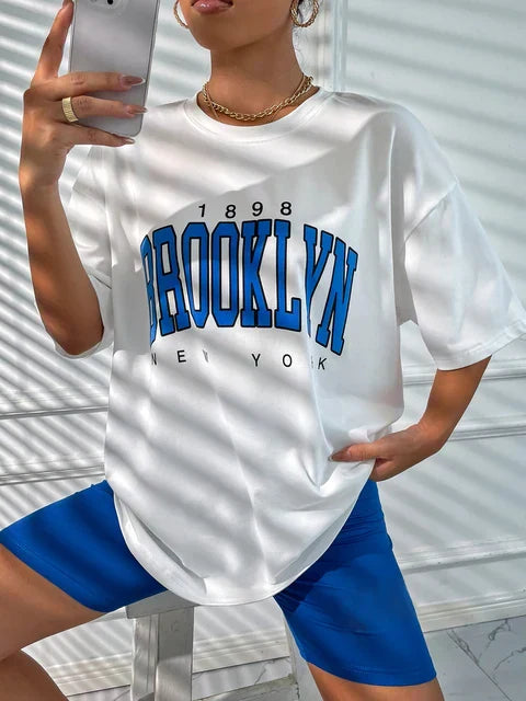 Brooklyn Vintage-Style Oversized T-Shirt