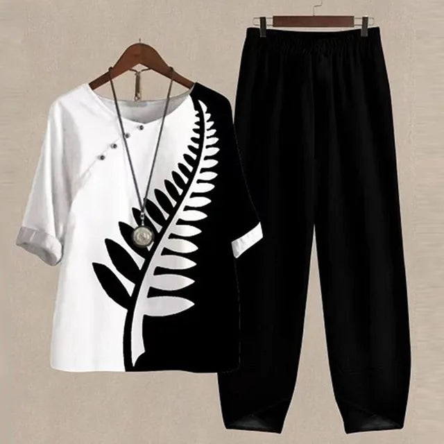 Damen Sommer-Ensemble - Zweiteiliges Set